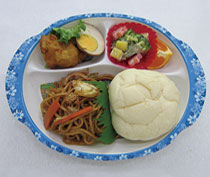 パン給食の写真